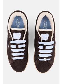 Reebok Kids Boy Club C Grounds Lace Up Tennis Shoes, Dark Brown  - Image 3