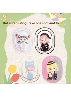 Strawberry Bear Plaster Doll Coloring Kurome Jiji Cat White Embryo Painted Graffiti Diy Hand-painted Egg Boy Pie-Color:Sister Drawing Series [pack Of Four] With Paint