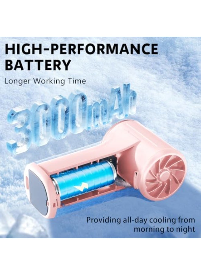 Dark Horse Mini Portable Clip-On Fan, 100-Speed 18,000 RPM High-Speed Personal Fan With LED Display, USB Rechargeable Compact Handheld Fan With Carrying Strap, Ideal For Travel, Indoor And Outdoor Use - Image 3