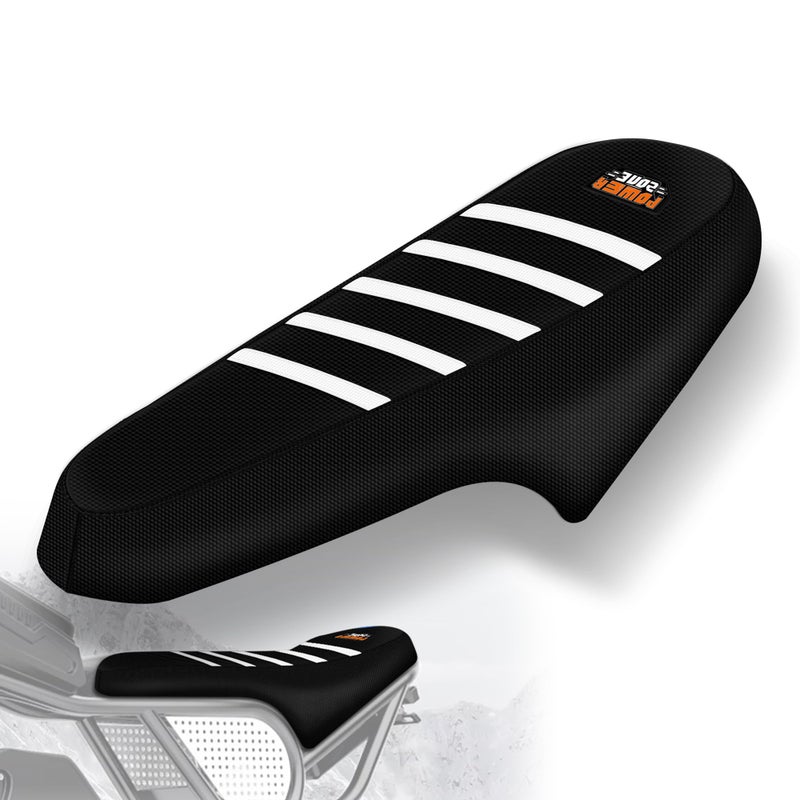 MCHMFG Electric Bike Seat Cover Compatible with Ridstar Q20 E Bike Non-Slip Anti-UV (Black-White) - Image 1