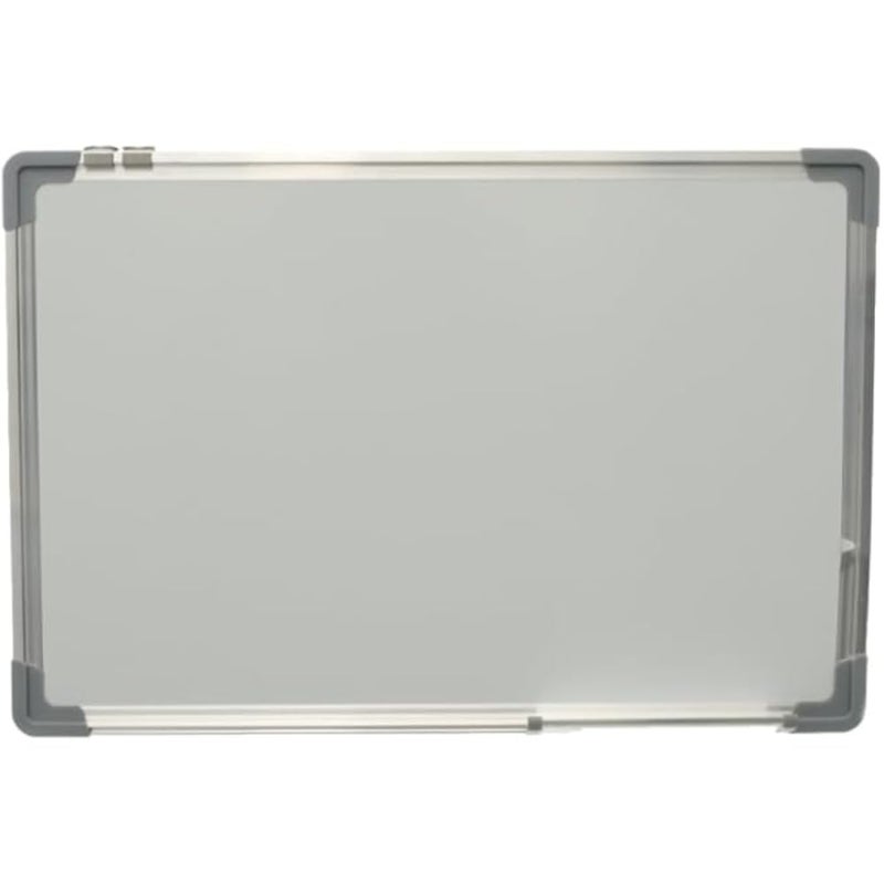 Magnetic Medium Wall Mounted Dry Erase White Board Included Aluminum Frame Designed With Practical Design For Students 30x40cm - White