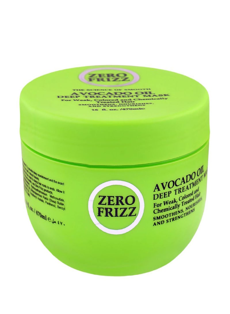 ZERO FRIZZ AVOCADO OIL DEEP TREATMENT MASK 470ML