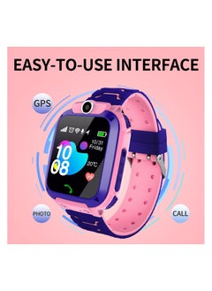 FARROBIZZ Kids waterproof smart watch, SIM card for make and receive calls, with Puzzle games, touch screen, HD camera, Music Player, GPS position, suitable for children aged 3-12, Best gift for Kids (Pink)  - Image 5