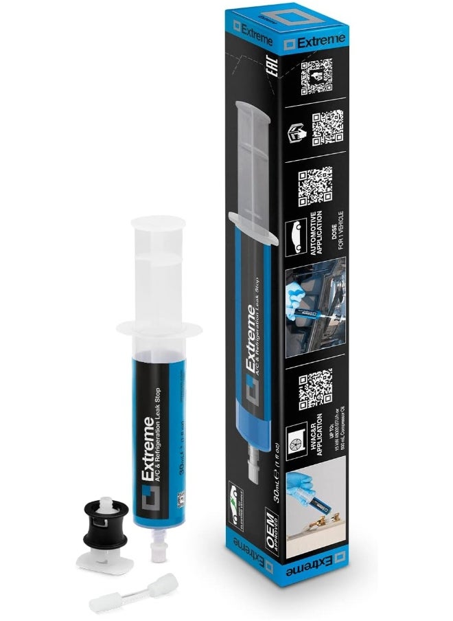 ERRECOM ERRECOM Extreme - 30mL, Leak Stop for Vehicle A/C Systems, includes R134a adapter  - Image 1