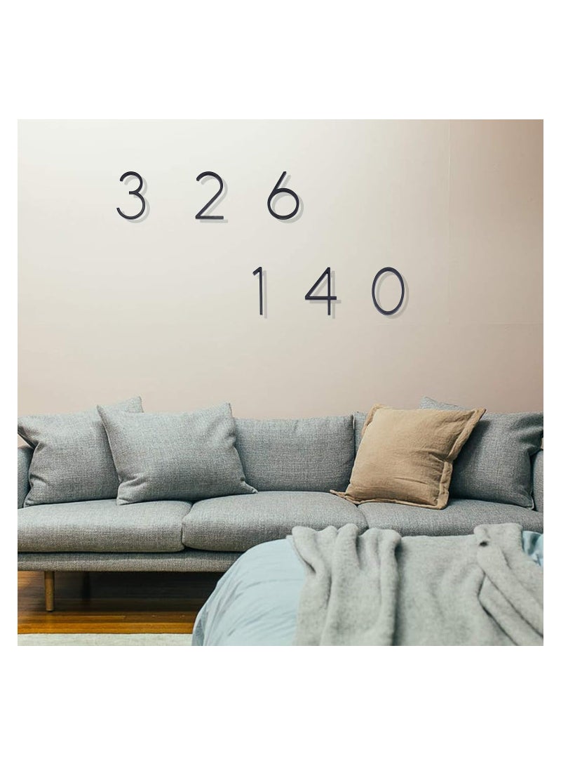 House Numbers for Outside Metal Home Address Number Sign Plaques 3D Floating House Number Door Number with Nail Kit Large Door Number 12.7cm 4 - Image 5