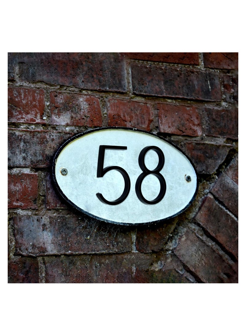 House Numbers for Outside Metal Home Address Number Sign Plaques 3D Floating House Number Door Number with Nail Kit Large Door Number 12.7cm 4 - Image 4