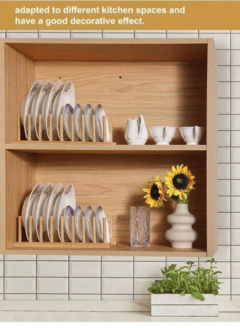 Royal 8 Columns Multi-purpose Wooden Dish Rack Dishes Drying Drainer Storage 31 CM - Image 5