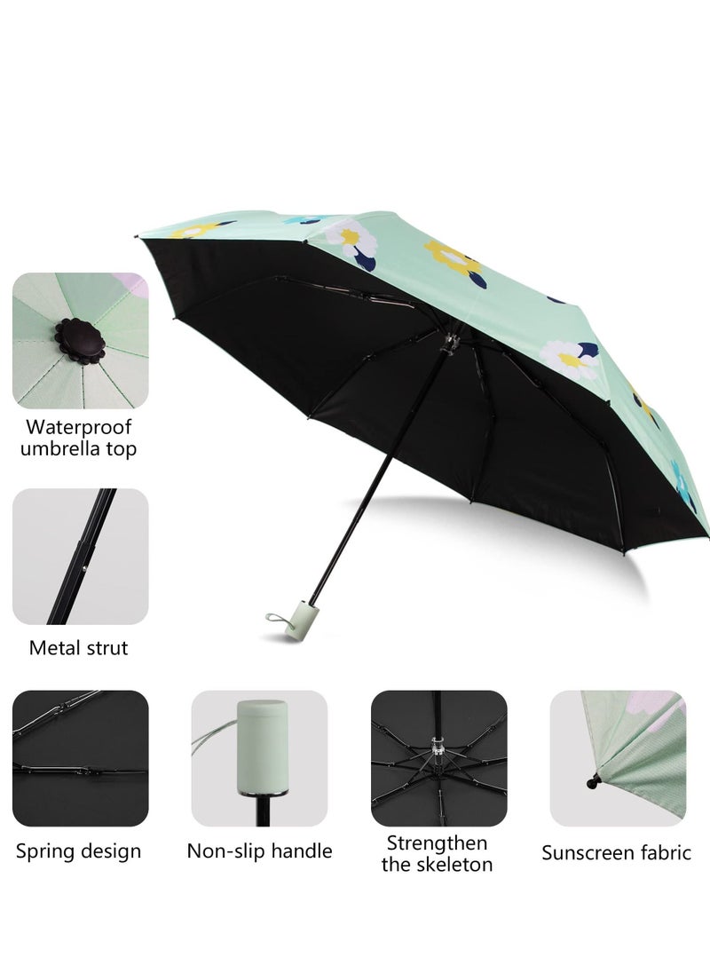 Y&D - Windproof Travel Umbrellas for Rain, Mini Small Umbrella Backpack Perfect Lightweight Compact Parasol Strong Packable Bag Car, Popular Style women and men - Image 1