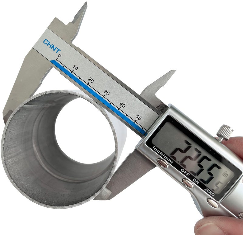 Elifecenter Universal ID 2.125" 2-1/8 Inch Exhaust Coupler Stainless Steel Exhaust Adapter - Image 5