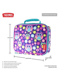 THERMOS Thermos Standard Pop Top Reusable Lunch Bag - Owls, N112301, Bags, Reusable Lunch Bags, Insulated Bags  - Image 4