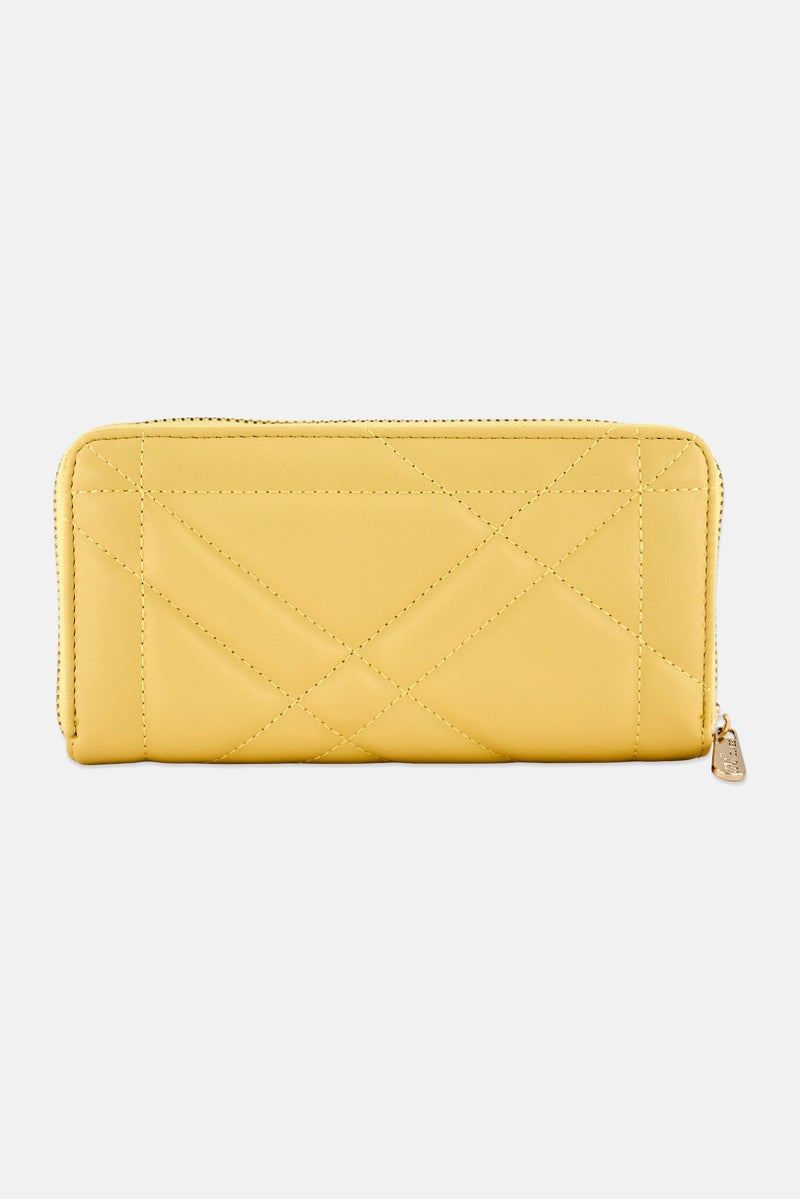 Cavalli Class Women Hardware Logo Wallet, Beige - Image 2
