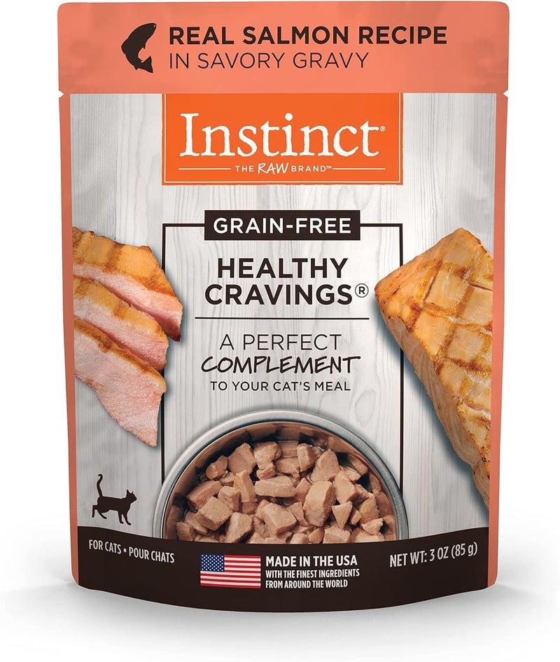 Instinct طعام قطط رطب بنكهة السلمون من إنستينكت هيلثي كرايفينغز - 3 أونصات - Image 1