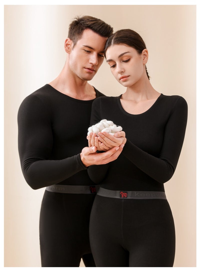 general Thermal underwear - Winter constant-temperature heating thickened silk and wool base set - Image 2