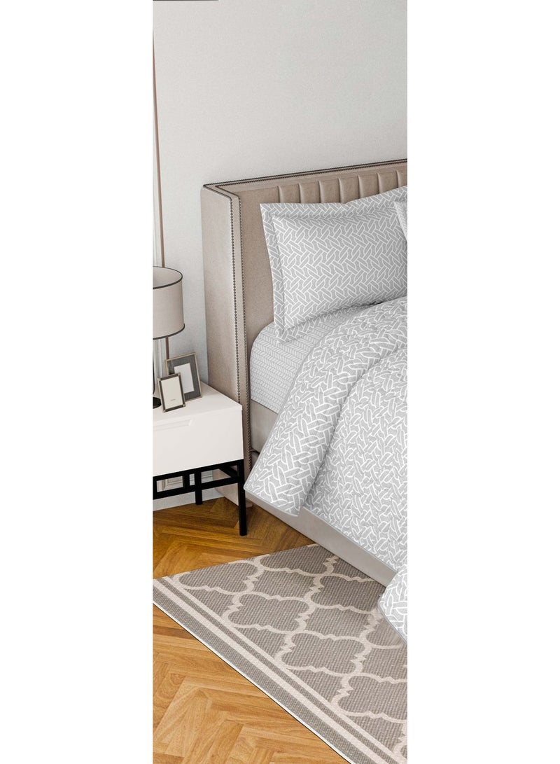 مون مفرش سرير نفرين فندقي مضغوط يتكون من 6 قطع ليمنحك صيف منعش، لحاف مقاس 250x230 سم - Image 2