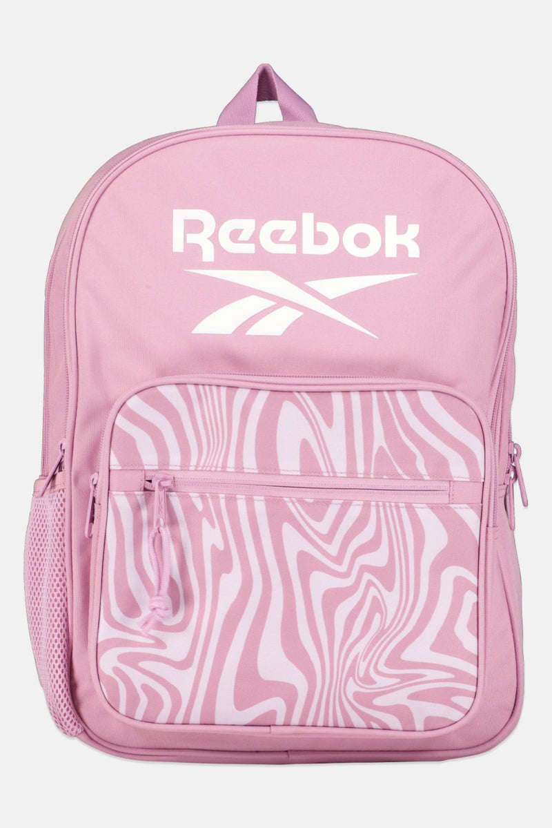Reebok Women Brand Logo Backpack, Pink  - Image 1