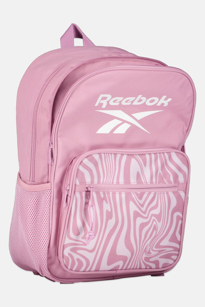 Reebok Women Brand Logo Backpack, Pink  - Image 3