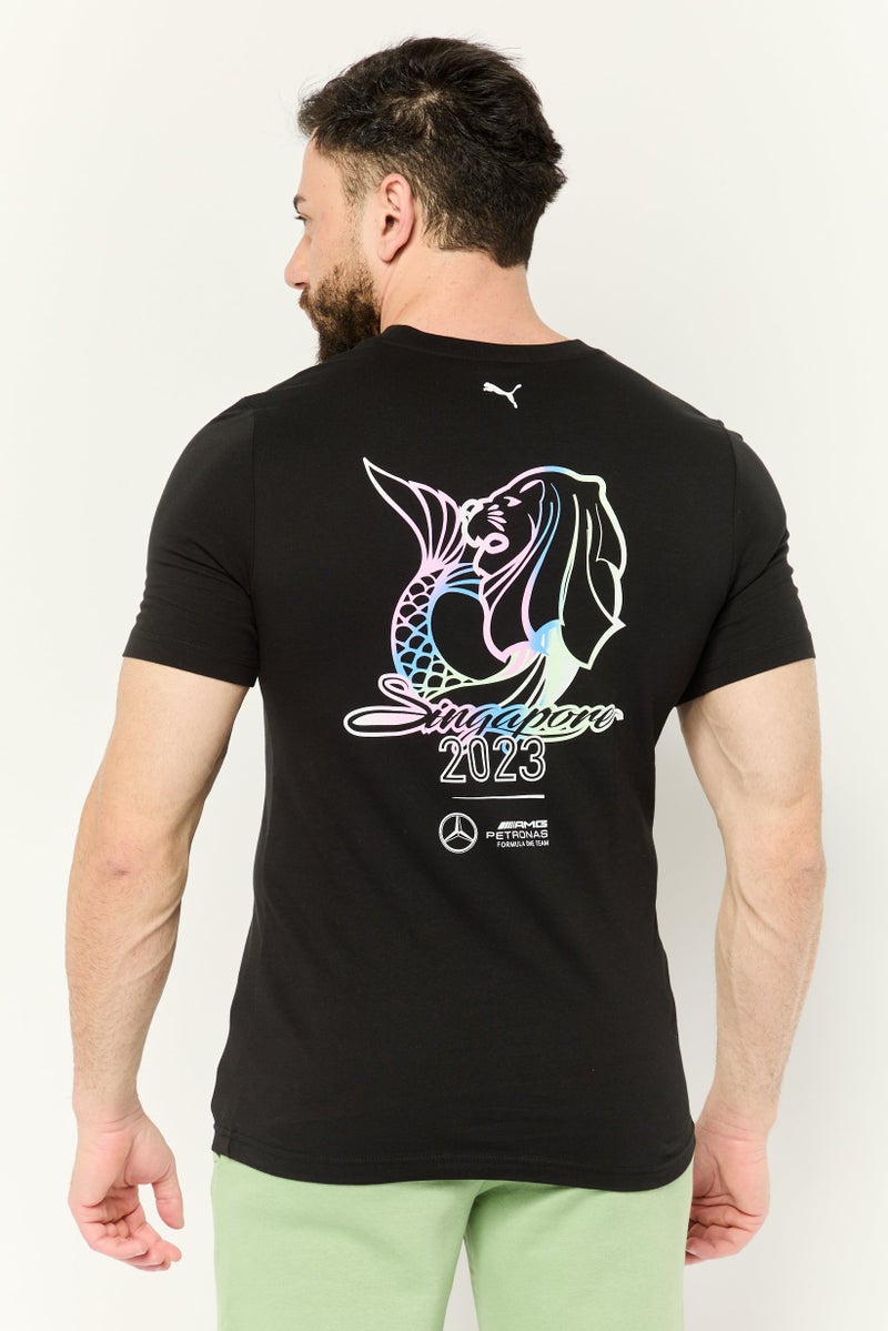 Puma x Mercedes AMG Men Sportswear Fit Short Outdoor T-Shirt, Black - Image 4