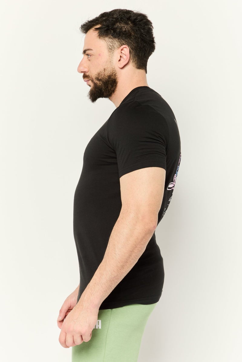 Puma x Mercedes AMG Men Sportswear Fit Short Outdoor T-Shirt, Black - Image 3