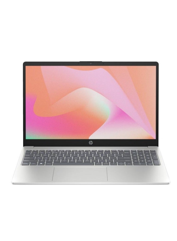 HP كمبيوتر محمول 15-fd0346 بشاشة FHD مقاس 15.6 بوصة، ومعالج Core i7-1355U/ذاكرة وصول عشوائي سعة 8 جيجابايت/محرك أقراص SSD سعة 512 جيجابايت/بطاقة رسومات Intel Iris Xe/نظام تشغيل DOS مجاني (بدون نظام التشغيل Windows) - Image 1