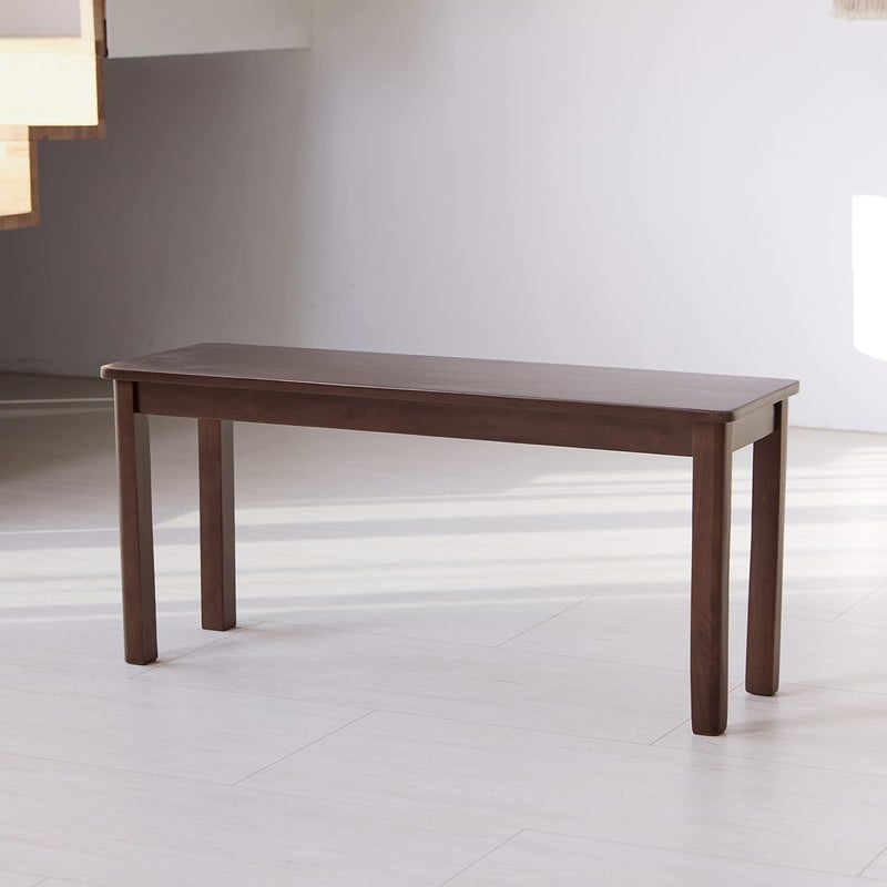 Streema Art Streema art Wooden 2 Seater Bench for Living Room 2 Seater Dining Bench for Dining Table Adjustable Bench for Study Sheesham Wooden Bench for Drawing Room Teak Finish  - Image 1