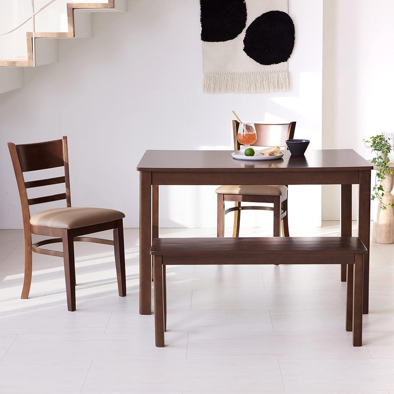 Streema Art Streema art Wooden 2 Seater Bench for Living Room 2 Seater Dining Bench for Dining Table Adjustable Bench for Study Sheesham Wooden Bench for Drawing Room Teak Finish  - Image 5
