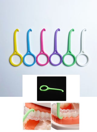 4-Pack Clear Aligner Removal Tools - Invisible Braces Remover Hook For Dental Aligners