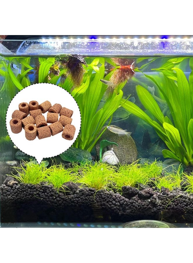 Rainmae Rainmae 16 Pcs Aquatic Water Plant Fixed Rings, Water Plants Cultivation Fixed Ring Aquatic Water Plant Fixed Ring Ceramic Plant Pot, Landscape Ceramic Pottery Gravity Ring for Fish Tank Accessories  - Image 4