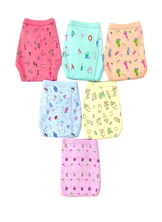 MURLI Cotton Cloth Hosiery Nappy/Diaper/Langot U Shaped Washable and Reusable for new born baby|Multicolor Extra Absorbent & Wide Cushion/Padding (6-12 Months) (Pack of 6 pcs.) - Image 2