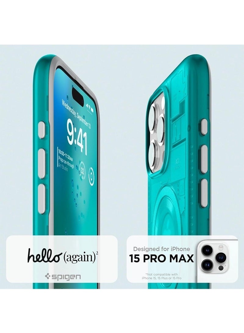 IAF Classic C1 MagFit for iPhone 15 Pro Max Case Cover with MagSafe & Extreme Protection Tech - Bondi Blue - Image 2