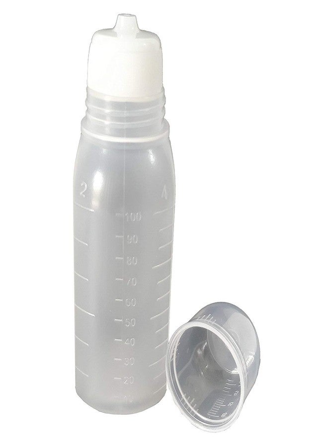 SEVEN HORSE TECH® Plastic Bottle - 100 ml, 5 Pieces, Clear, Suitable for Travel with Rotary Cap/Cover for Better Seal Shut fit, fit for Hair Oils, lotions and Other Liquid - Image 3