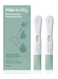 Early Detection Pregnancy Test Over 99.9% Accurate Early Results + Detects In 3 Minutes Simple + Easy To Use 2 Tests White