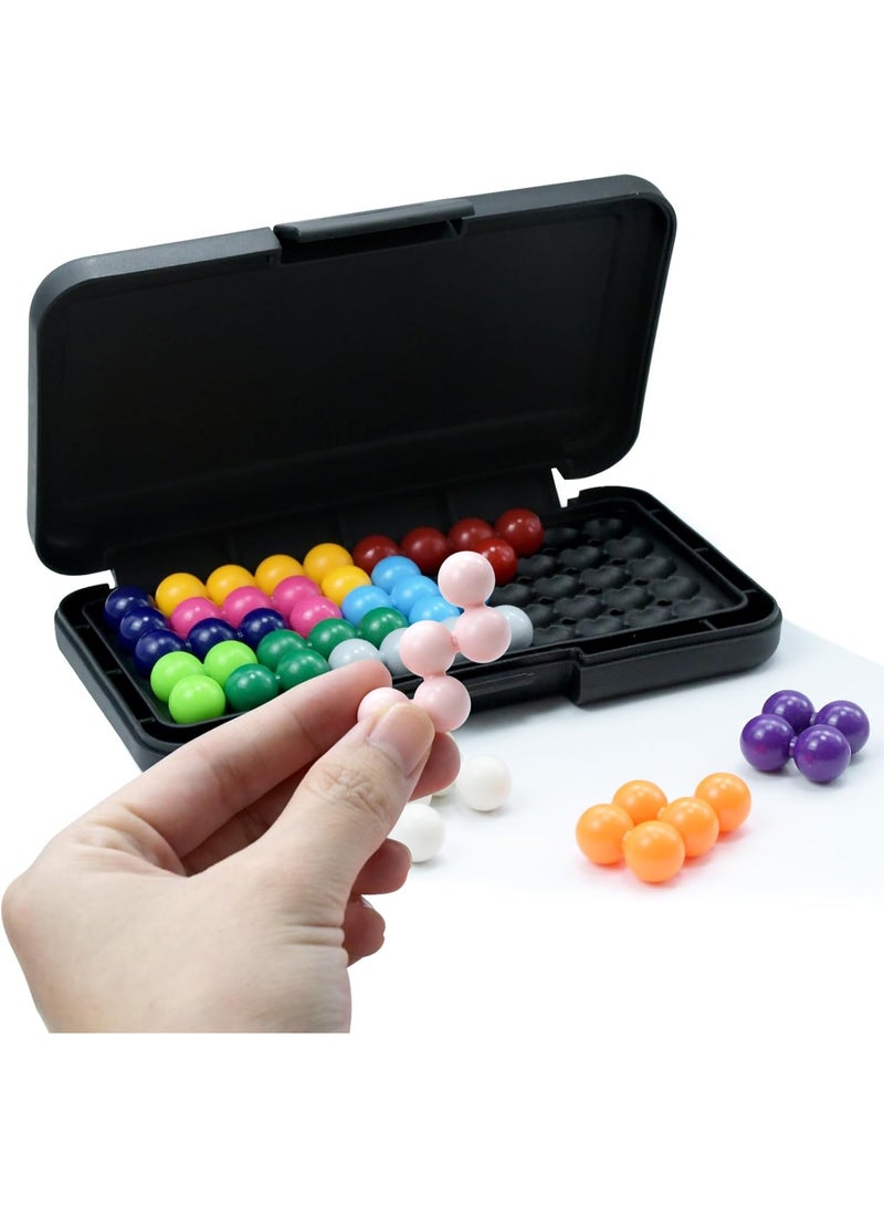 120 Challenges IQ 3D Puzzle Board Game - Pyramid Beads Montessori Toy | Logic & Brain Development for Kids - Image 2