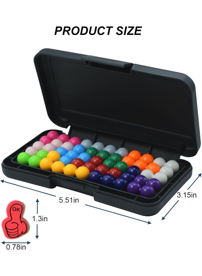 120 Challenges IQ 3D Puzzle Board Game - Pyramid Beads Montessori Toy | Logic & Brain Development for Kids - Image 1