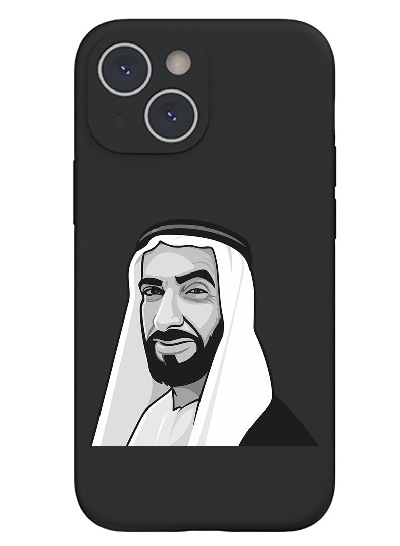 Theodor Protective Slim Fit Case Liquid Silicone Cover with Full Body Protection Anti-Scratch Shockproof Case For iPhone 15 Plus Black - Sheikh zayed - Image 1