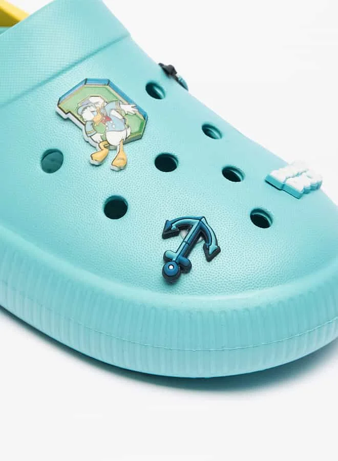 Disney Boys' Donald Duck Applique Slip-On Clogs with Backstrap