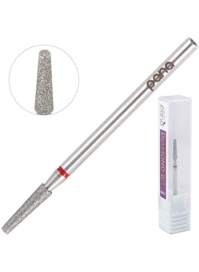 Pana 3/32” Diamond Nail Drill Bit (Fine Grit) - Professional Cuticle Nail Drill Bits for Acrylic Gel Nails Dry Manicure Pedicure Shape Remove Tools (Cone Bit, Style 14) - Image 2