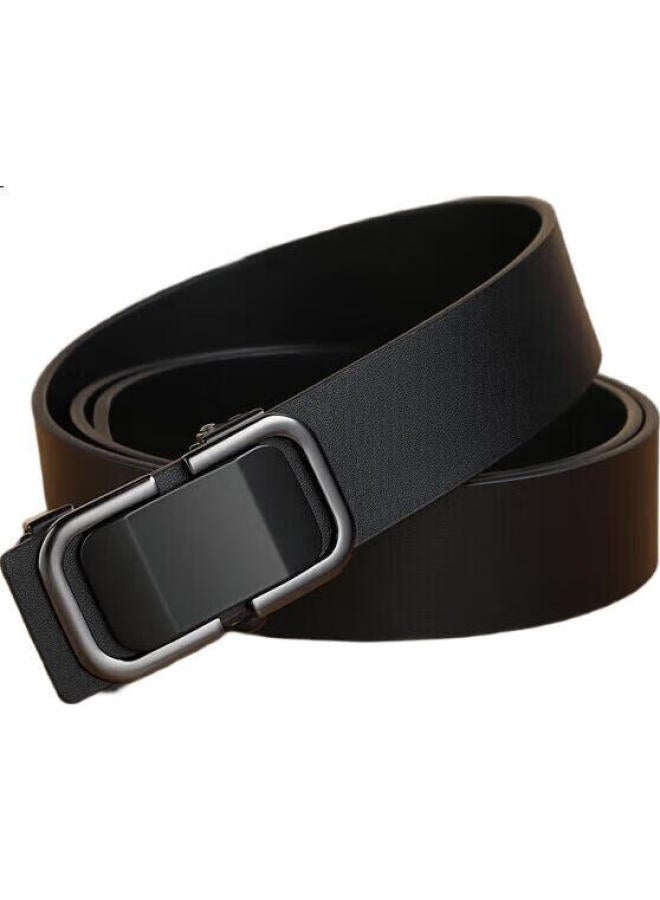 Viney Men'S Leather Belt With No Teeth Automatic Buckle Casual Business Birthday Gift For Boyfriend Husband Father - Image 2