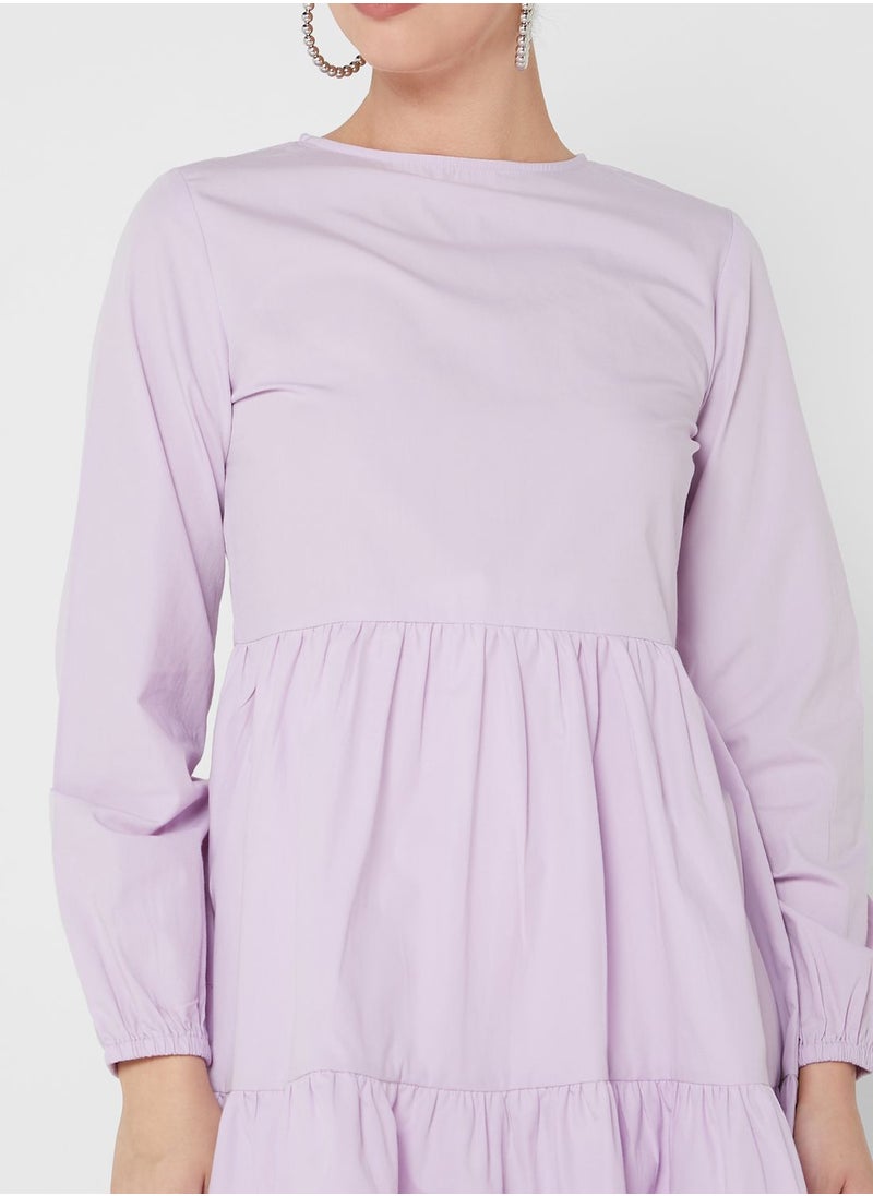 Khizana - Tiered Solid Tunic - Image 1