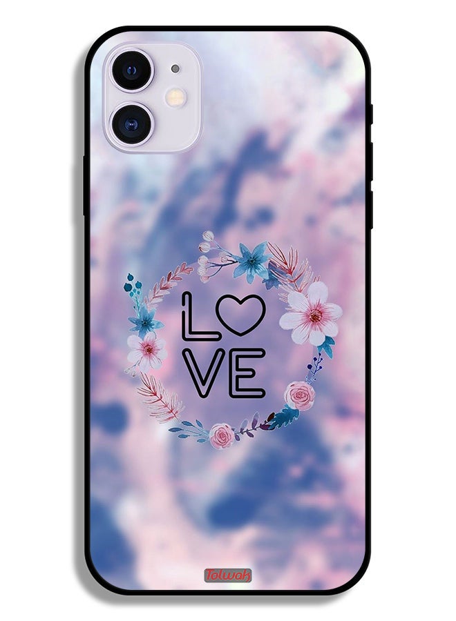 Tolwak Apple iPhone 12 mini Protective Case Love In Flowers Ring Art - Image 2