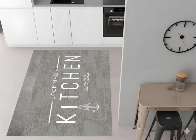Rectangular Kitchen Rug, Thickness 0.35cm Dahr Dots Non Slip, Perfect for Kitchen Room, Size 140 * 180 cm, Rug (1) (28) - Image 1