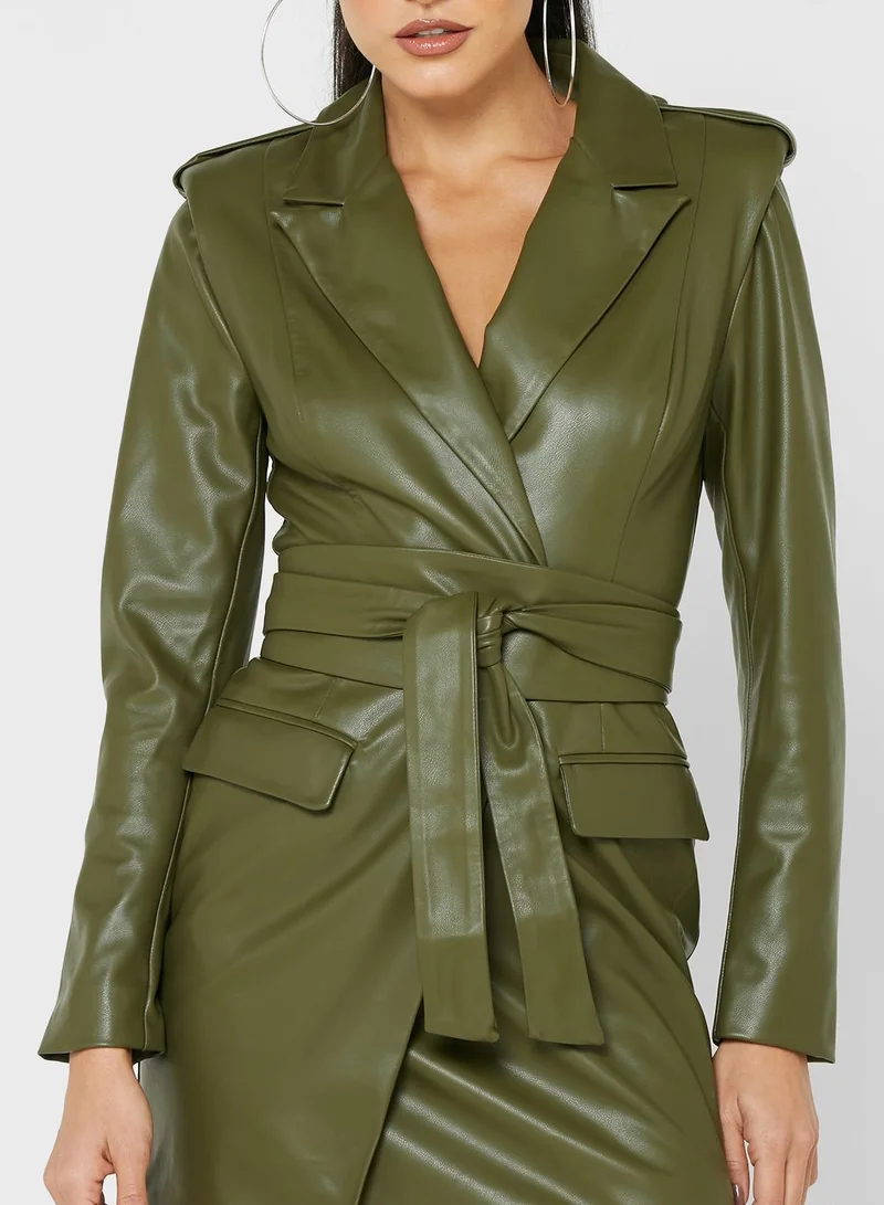 lavish alice Belted Blazer Dress