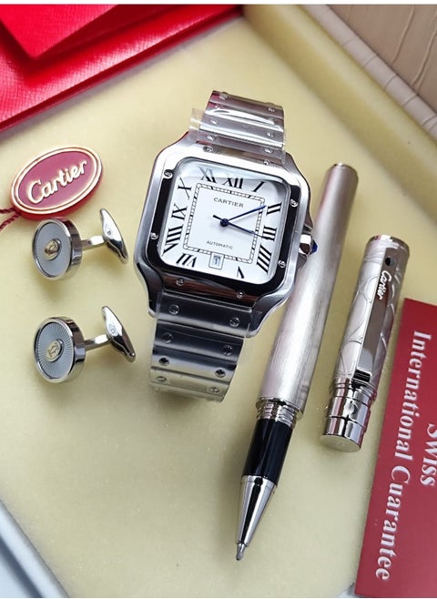 New men's set, latest version, consisting of. hour  And your pen and cuff are distinguished and elegant
