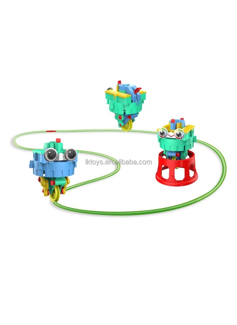 TOY GARDEN Robot Unicycle Toy with Built-in Gyroscope – DIY Balance-Bot Kit for Kids Age 8+, Interactive Self-Balancing Robot with Customizable Expressions and Track Set  - Image 1