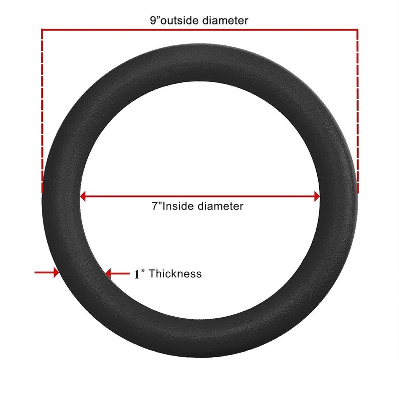 Techhark خواتم الجمباز ABS للتدريب الوظيفي في اللياقة البدنية عبر كروس للتدريب في المنزل - تمرين كامل للجسم (خواتم سوداء فقط) - Image 3