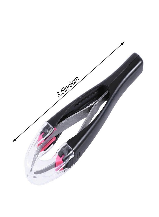 Lurrose Automatic Elastic Eyebrow Tweezer Retractable Tweezer for Eyebrow Removal (Color Random) - Image 2