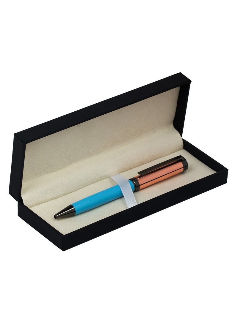 آر إس قلم RS نحاسي و أزرق منقوش - Image 5