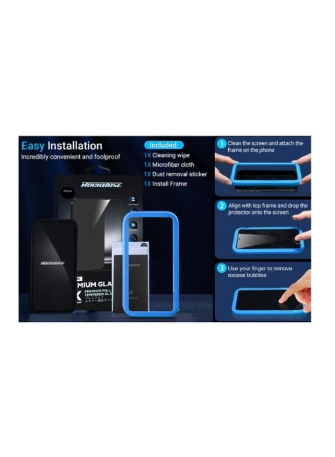 ROCKROSE premuim glass premuim full cover tempered glass For 13 Pro Max - Image 3