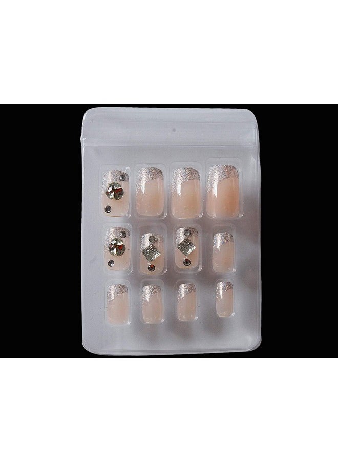 AyA Fashion - Women'S Self Adhesivepreglued Professional Quality Pre Designed Falsefake Nail(Light Pinkset Of 12) - Image 1
