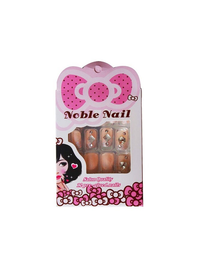 AyA Fashion - Women'S Self Adhesivepreglued Professional Quality Pre Designed Falsefake Nail(Light Pinkset Of 12) - Image 1