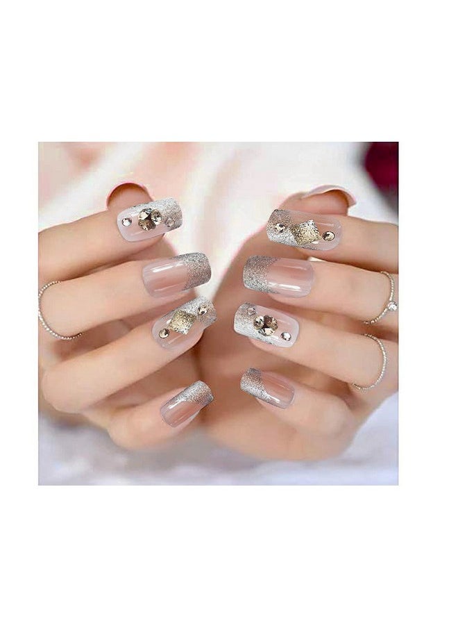 AyA Fashion - Women'S Self Adhesivepreglued Professional Quality Pre Designed Falsefake Nail(Light Pinkset Of 12) - Image 1